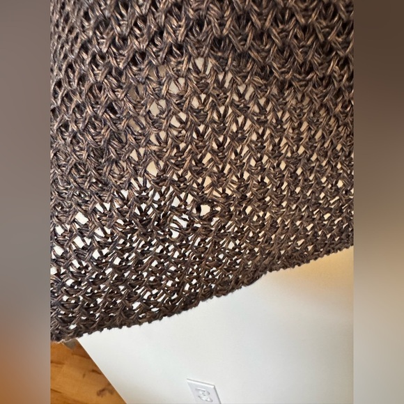 Helmut Lang 100% Linen Mesh Scoop Neck Sweater Blue Size Petite XS EUC - Picture 8 of 9